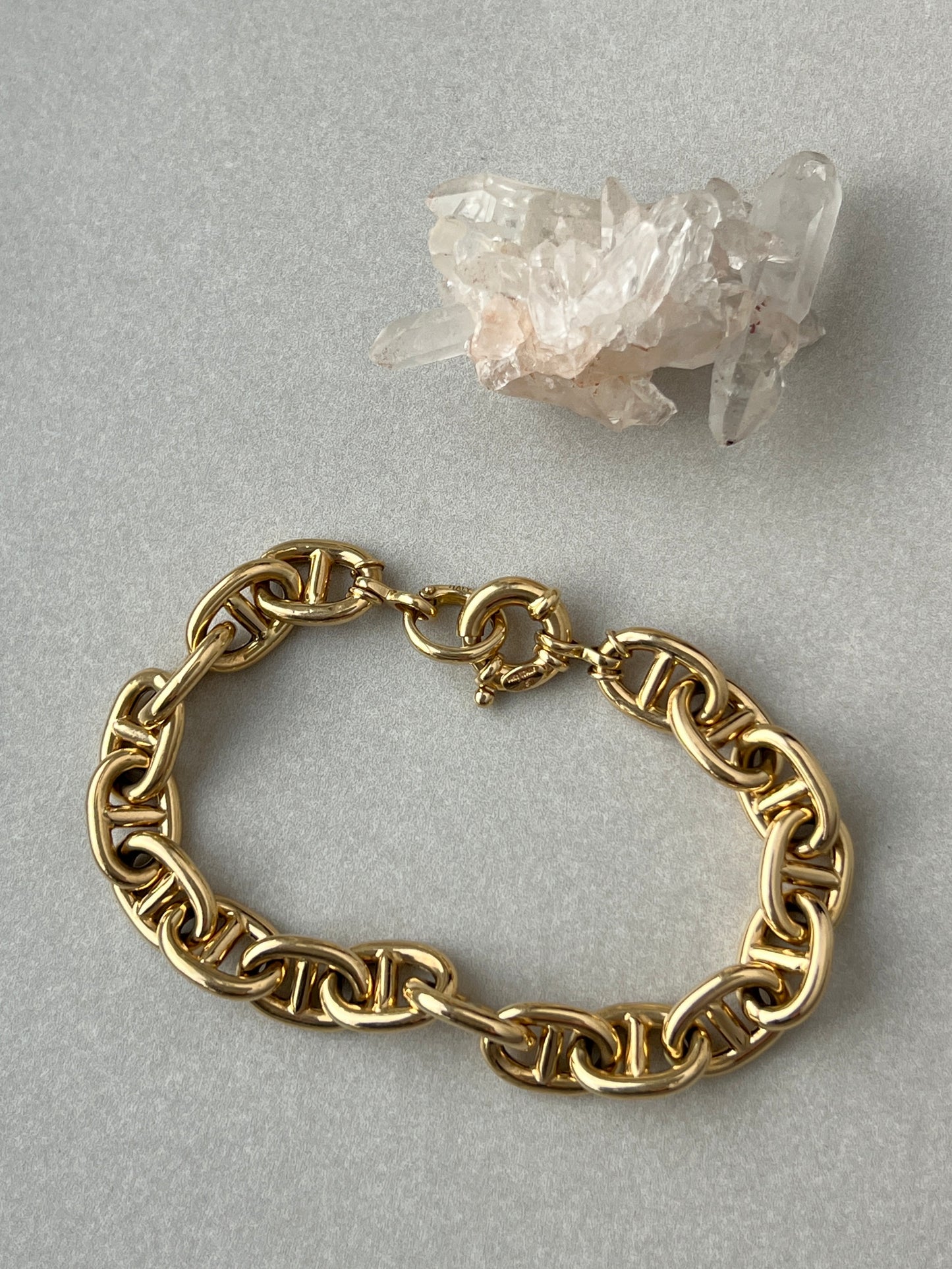 Vintage 14k Gold Larger Charm Enhancer / Chain Connector