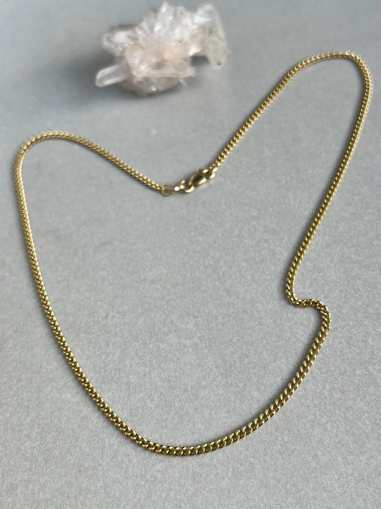 Vintage 14k Gold 16” Curb Chain