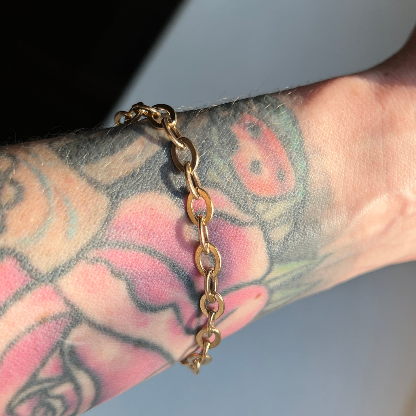 Vintage 14k Gold Oval Link Bracelet