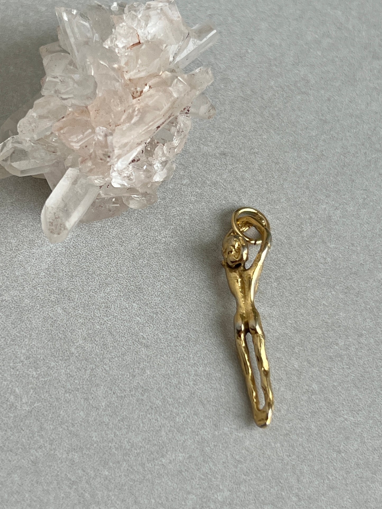 Vintage 14k Gold Nude Woman Charm