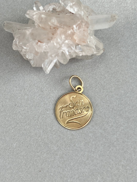 Vintage 14k Gold San Francisco Charm