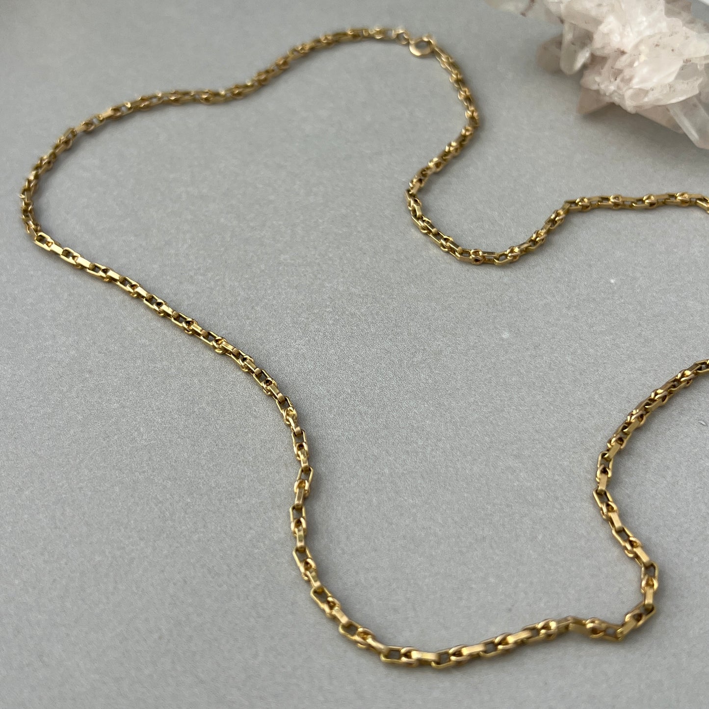 Vintage 14k Gold 20” Knot Link Chain