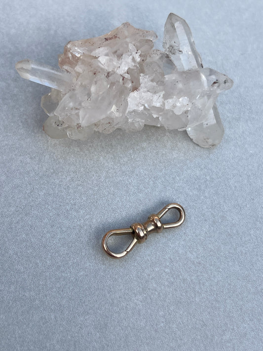 Antique 9ct Gold Double Dog Clip