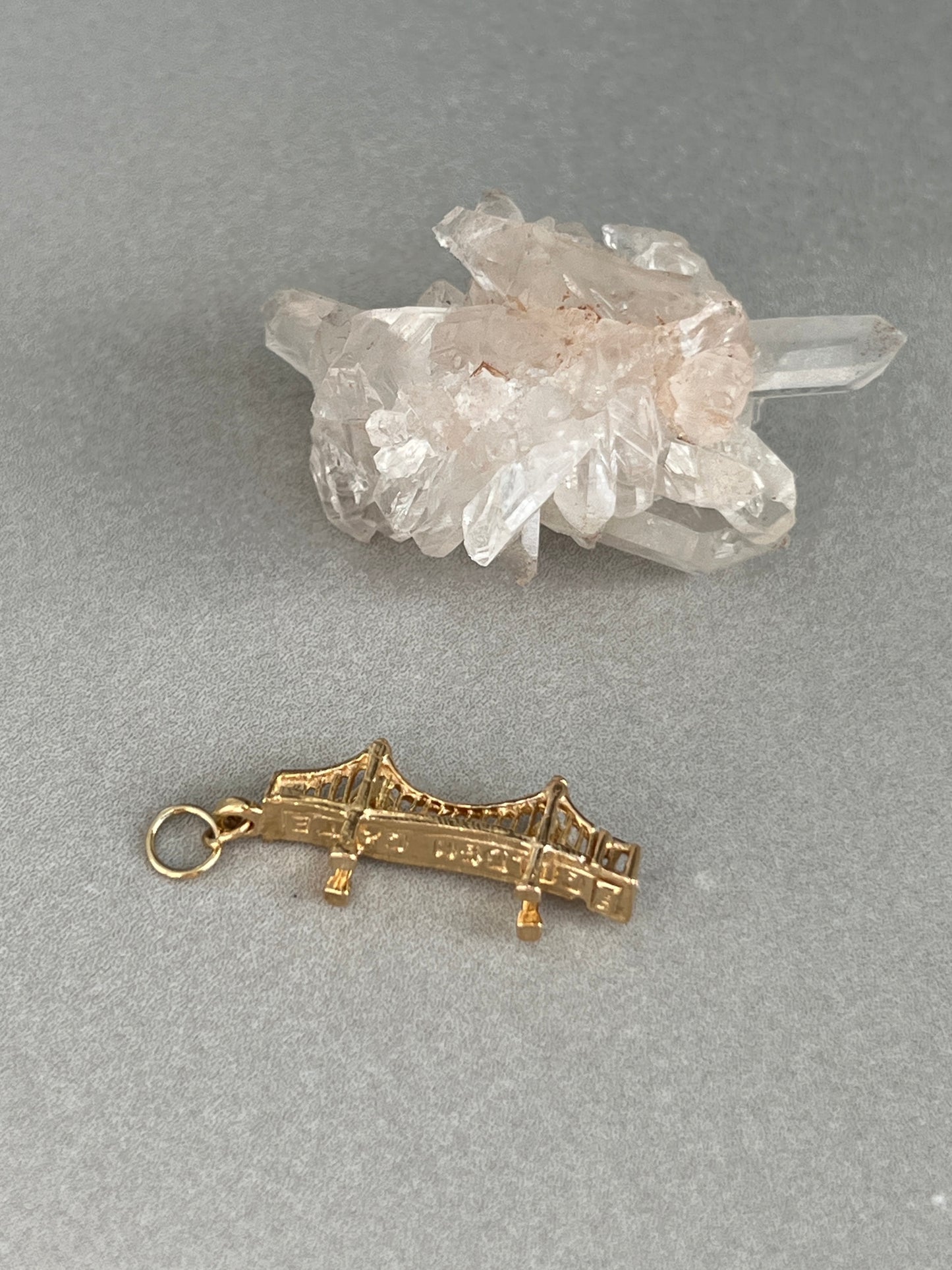 Vintage 14k Gold California Golden Gate Bridge Charm