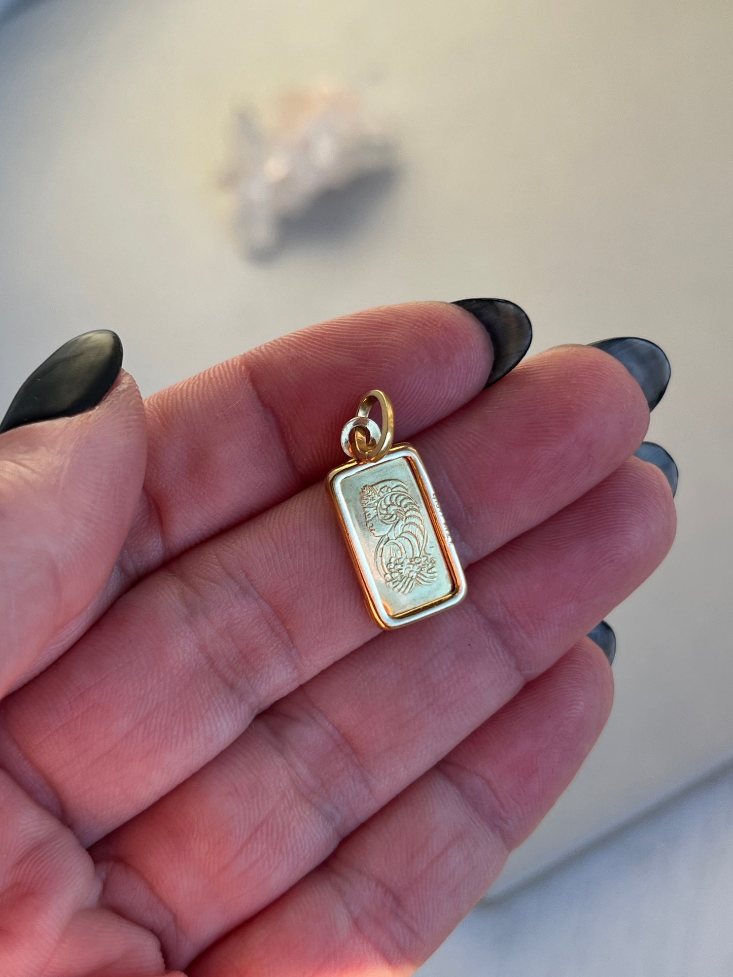 Pamp Suisse Mint 24k Gold Bar Charm - Fortuna Design