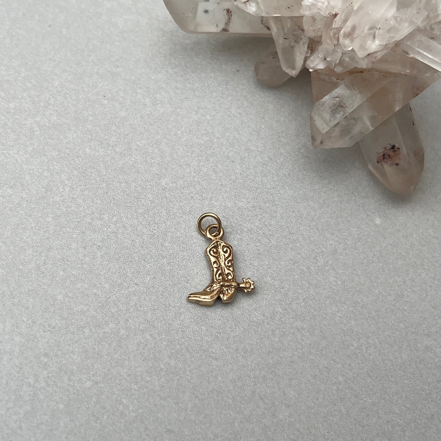 Vintage 14k Gold Cowboy Boot Charm