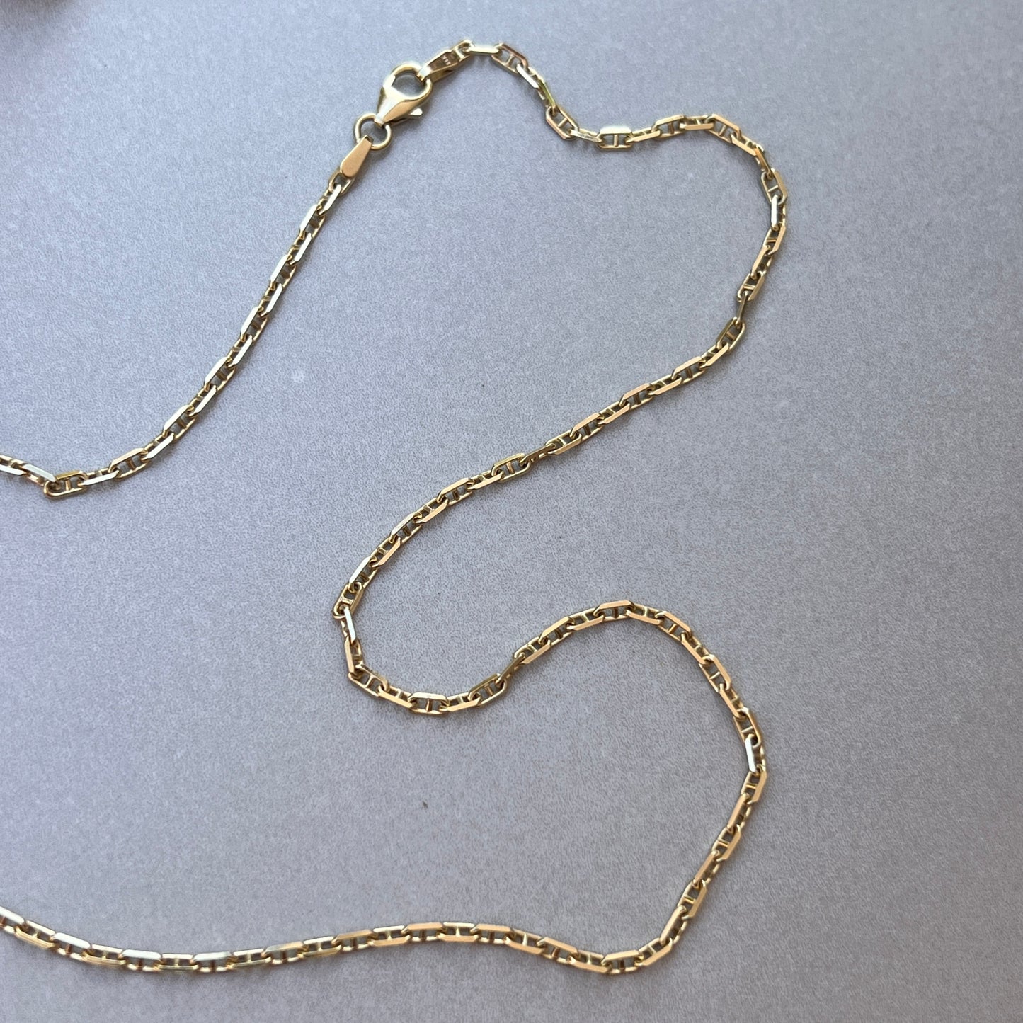 Estate 14k Gold 20” Mariner Link Chain