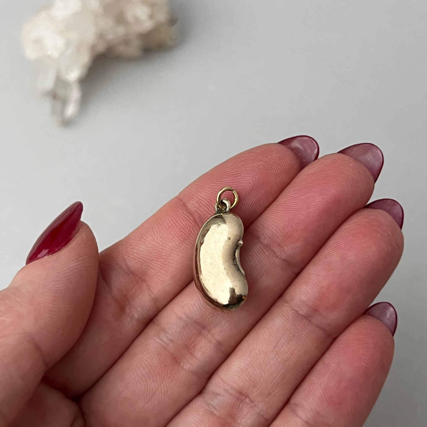 Antique 9ct Lucky Kidney Bean Charm