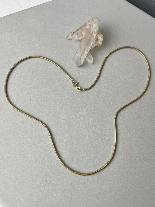 Vintage 14k Gold 19.25” Snake Link Chain