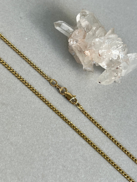 Vintage 14k Gold 16” Curb Chain