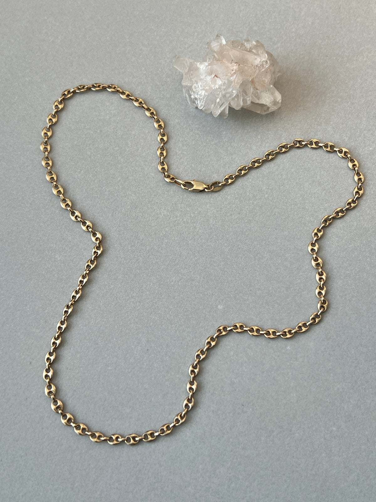 Vintage 14k Gold 16” Puffy Mariner ‘Gucci’ Link Chain