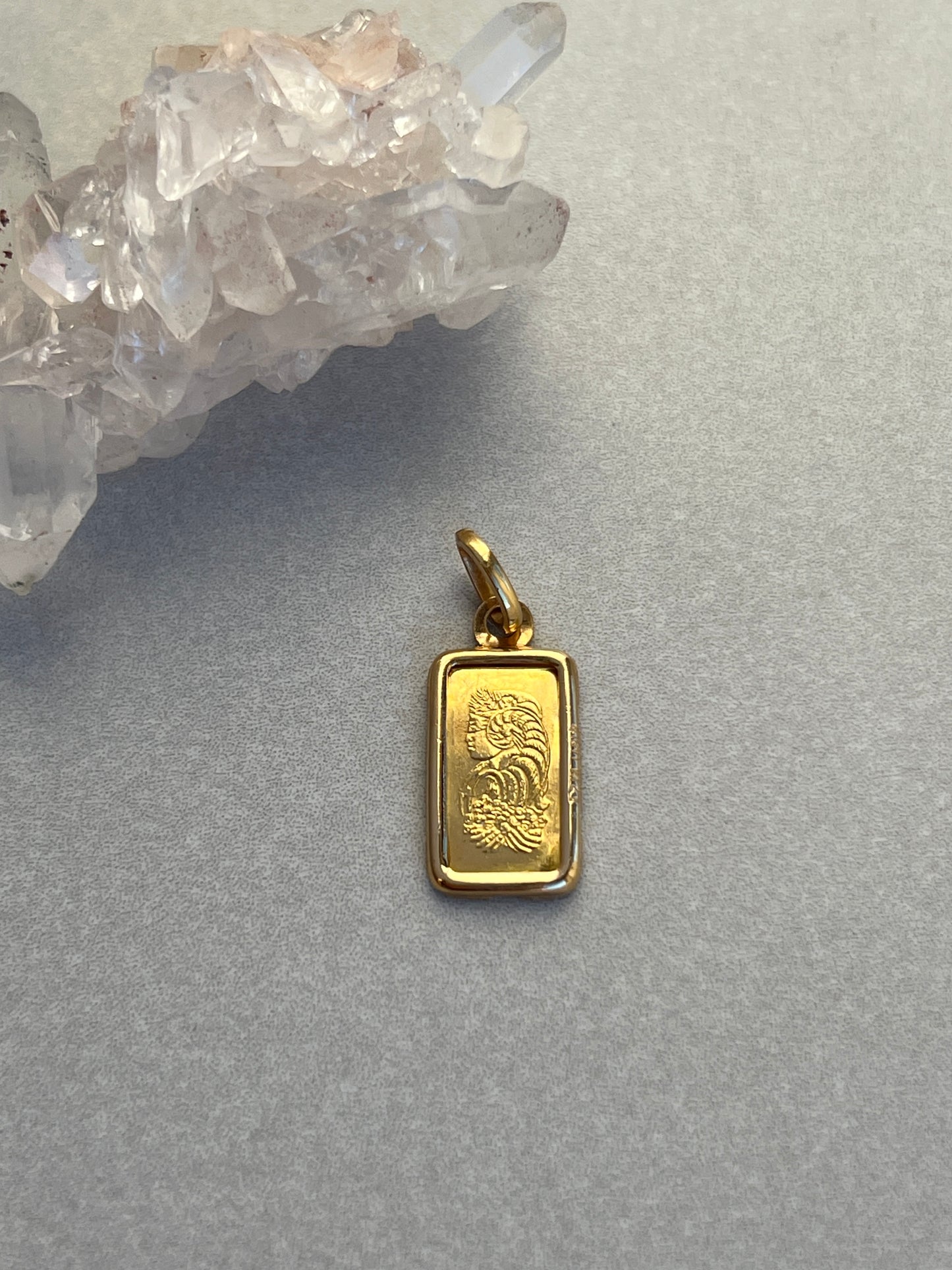 Pamp Suisse Mint 24k Gold Bar Charm - Fortuna Design