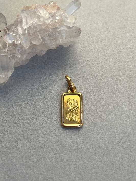 Pamp Suisse Mint 24k Gold Bar Charm - Fortuna Design