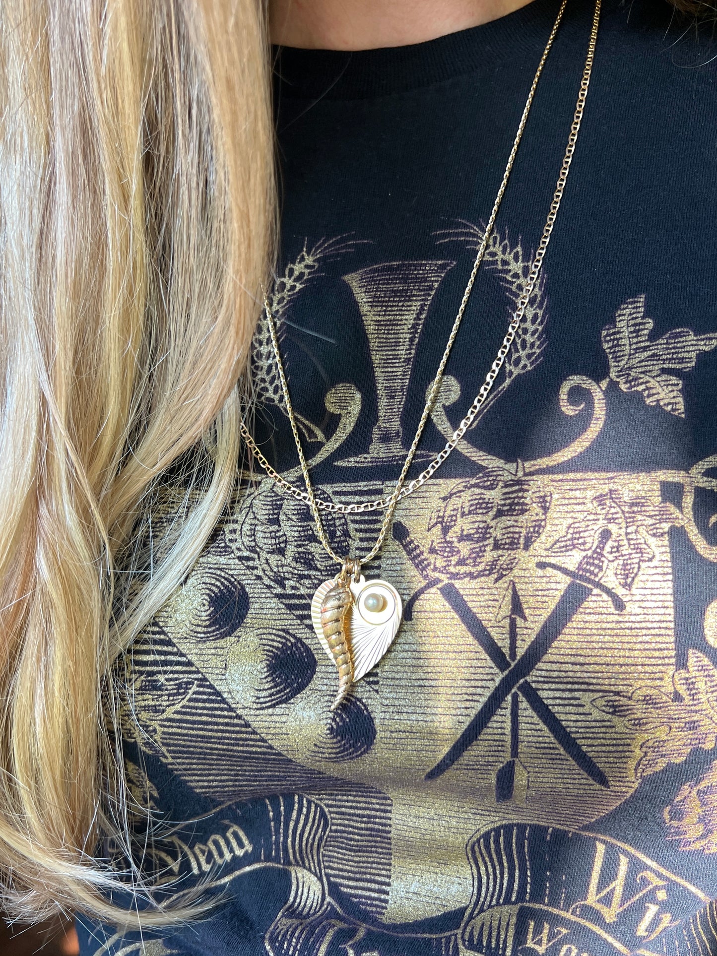 Vintage 14k Gold 24” Wheat Link Chain