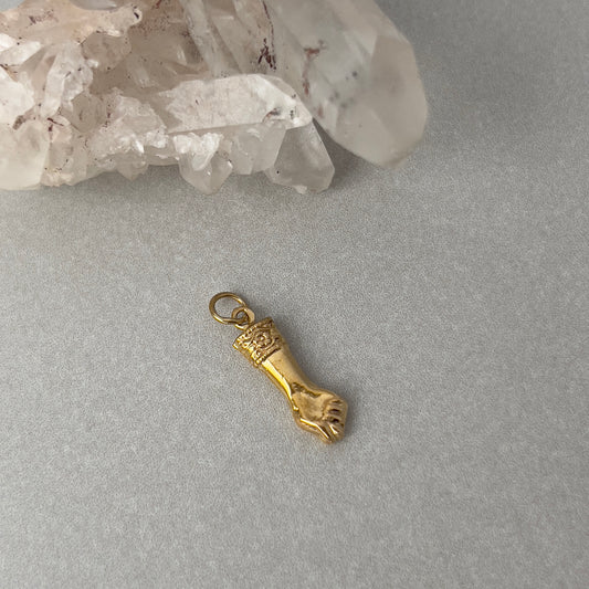 Vintage 19k Gold Portuguese Mano Figa Charm