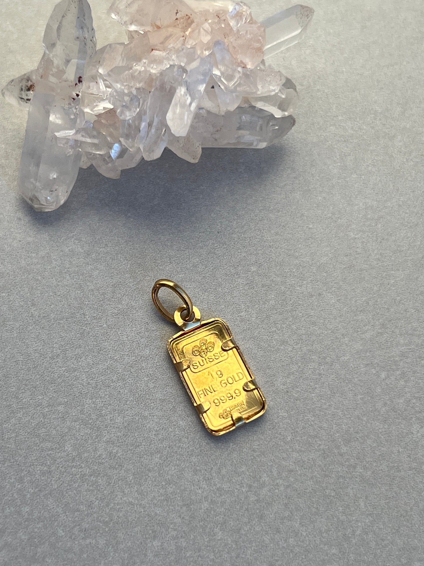 Pamp Suisse Mint 24k Gold Bar Charm - Fortuna Design