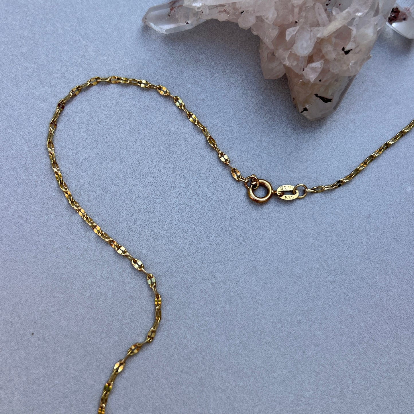 Vintage 14k Gold 19.25” Sparkle Link Chain