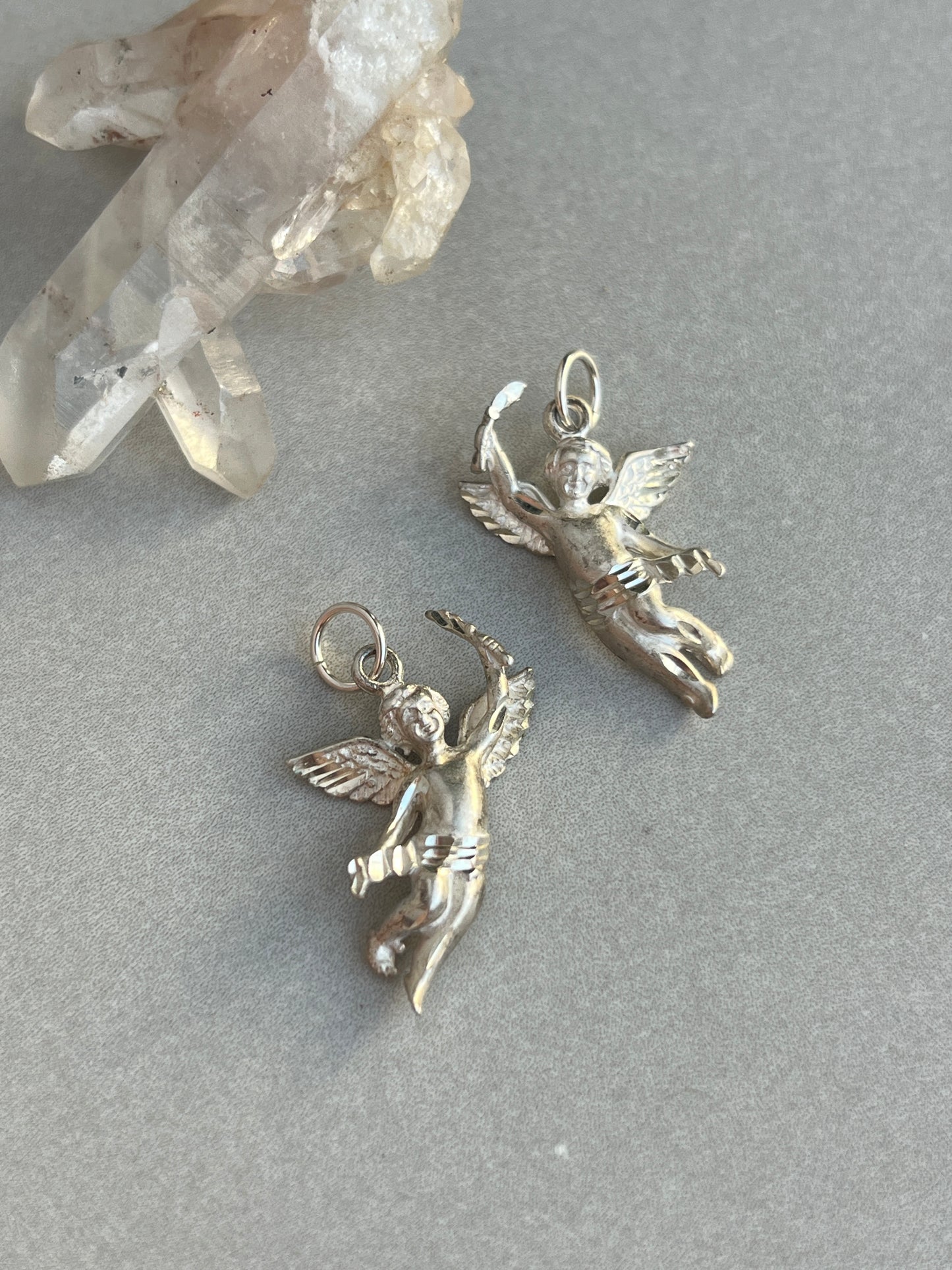 Vintage 925 Sterling Silver Angel Charms