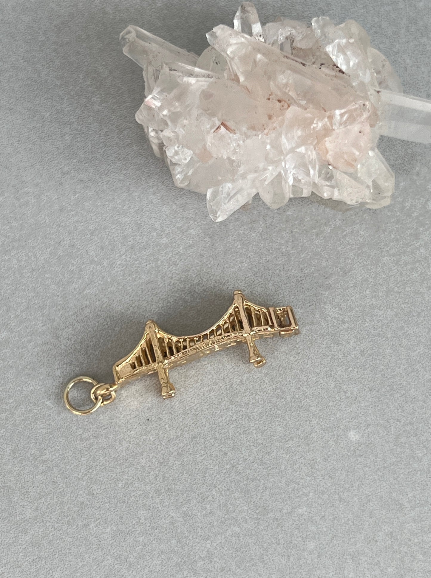 Vintage 14k Gold California Golden Gate Bridge Charm