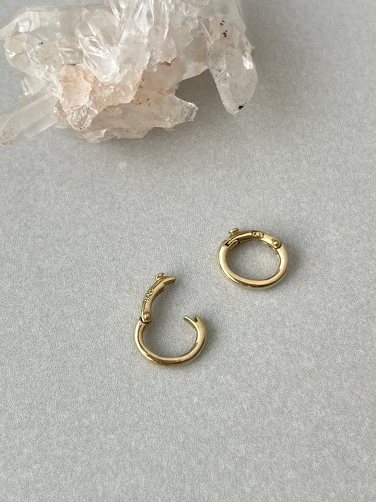 Vintage 14k Gold Larger Charm Enhancer / Chain Connector