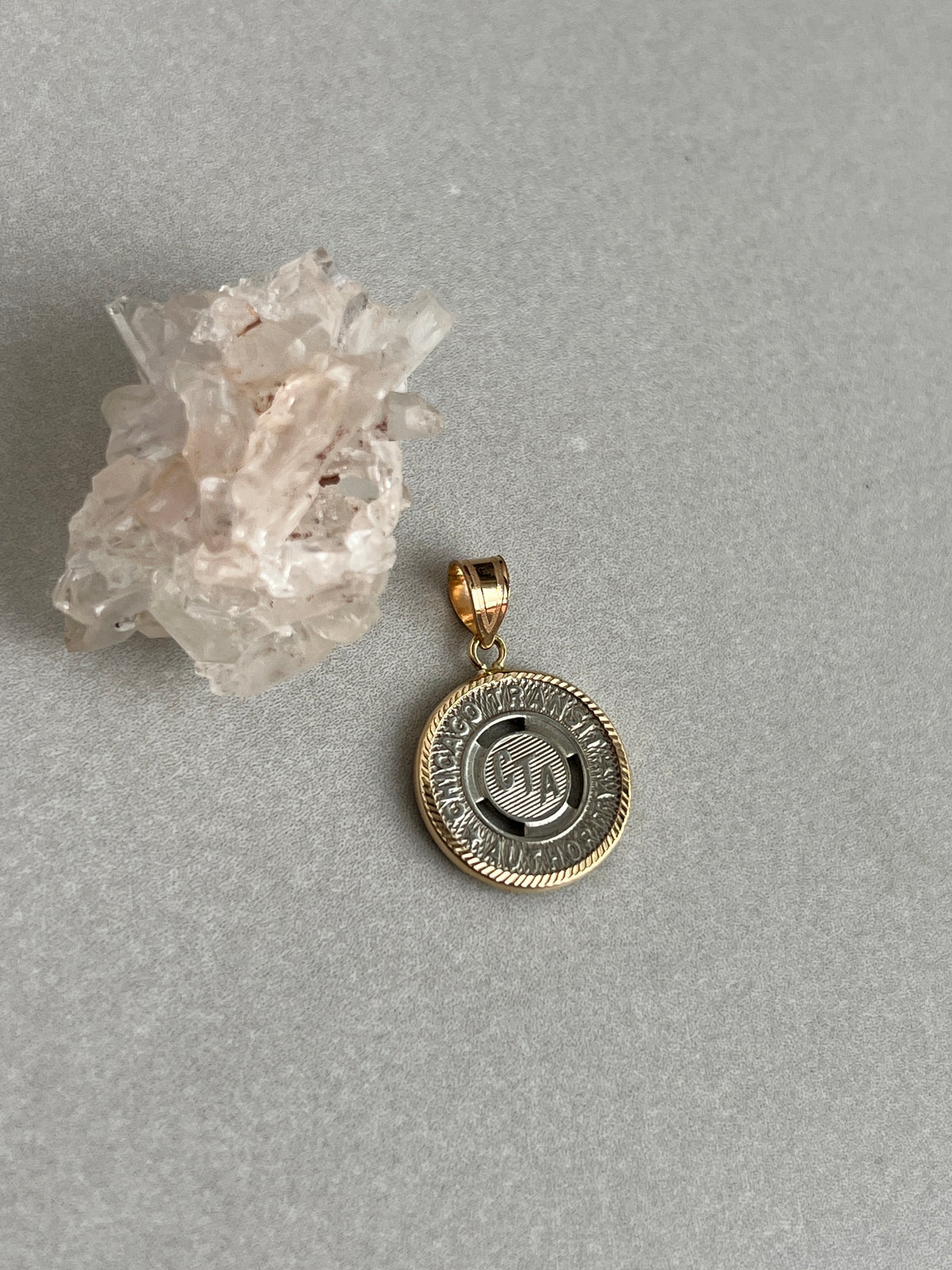 PREORDER- Vintage Chicago Transit Authority Token in 14k Gold Frame