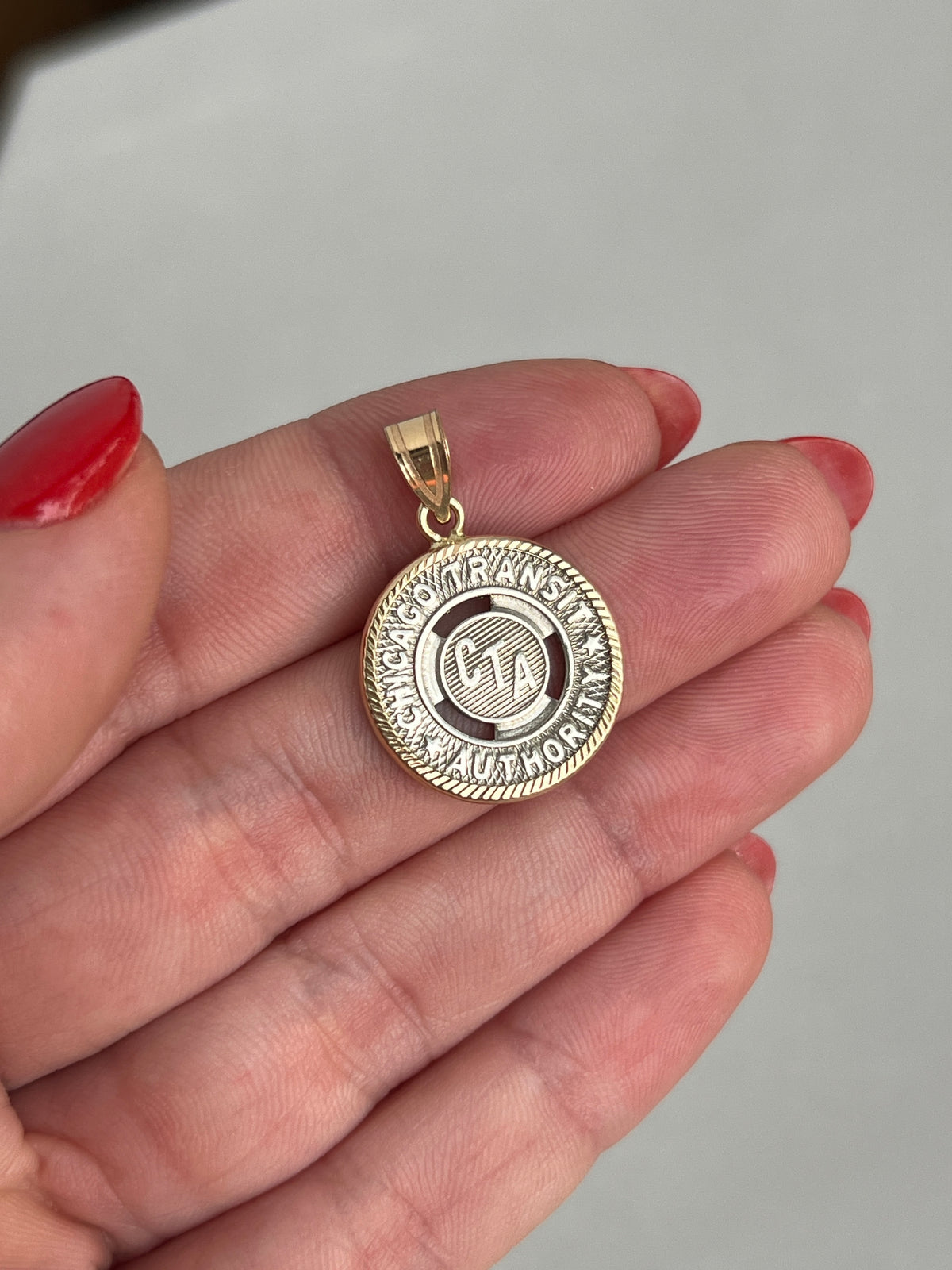 PREORDER- Vintage Chicago Transit Authority Token in 14k Gold Frame